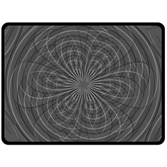 Abstract Spirals, Spiral Abstraction, Gray Color, Graphite Fleece Blanket (large)  by Casemiro