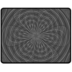 Abstract Spirals, Spiral Abstraction, Gray Color, Graphite Fleece Blanket (medium)  by Casemiro