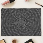 Abstract spirals, spiral abstraction, gray color, graphite Cosmetic Bag (XXL) Front