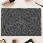 Abstract spirals, spiral abstraction, gray color, graphite Cosmetic Bag (XXL) Back