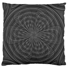 Abstract Spirals, Spiral Abstraction, Gray Color, Graphite Standard Flano Cushion Case (one Side)