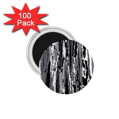 Black And White Abstract Linear Print 1 75  Magnets (100 Pack)  by dflcprintsclothing