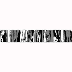 Black And White Abstract Linear Print Small Bar Mats by dflcprintsclothing