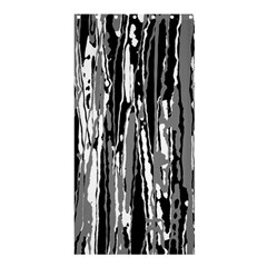 Black And White Abstract Linear Print Shower Curtain 36  X 72  (stall)  by dflcprintsclothing