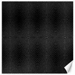 Black And White Kinetic Design Pattern Canvas 12  X 12  by dflcprintsclothing