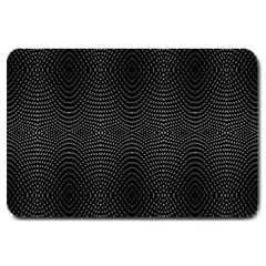 Black And White Kinetic Design Pattern Large Doormat 