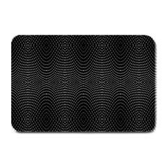 Black And White Kinetic Design Pattern Plate Mats by dflcprintsclothing