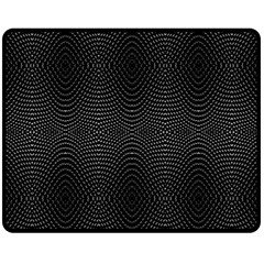 Black And White Kinetic Design Pattern Fleece Blanket (medium) 