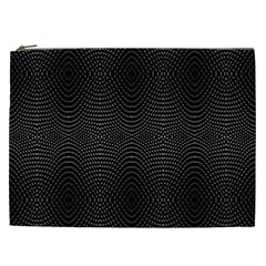 Black And White Kinetic Design Pattern Cosmetic Bag (xxl) by dflcprintsclothing