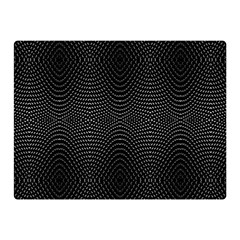 Black And White Kinetic Design Pattern Double Sided Flano Blanket (mini) 