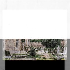 Roman Agora, Athens, Greece Rectangular Jigsaw Puzzl by dflcprintsclothing