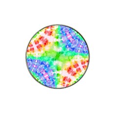 Tie Die Look Rainbow Pattern Hat Clip Ball Marker (10 Pack) by myblueskye777