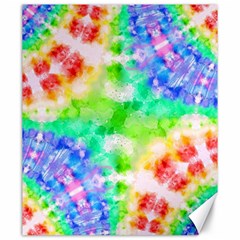 Tie Die Look Rainbow Pattern Canvas 20  X 24  by myblueskye777