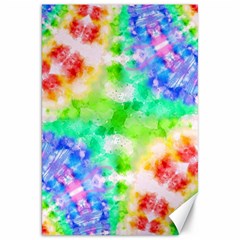 Tie Die Look Rainbow Pattern Canvas 20  X 30  by myblueskye777