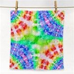 Tie Die Look Rainbow Pattern Face Towel Front