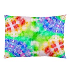 Tie Die Look Rainbow Pattern Pillow Case by myblueskye777