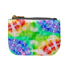 Tie Die Look Rainbow Pattern Mini Coin Purse by myblueskye777