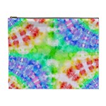 Tie Die Look Rainbow Pattern Cosmetic Bag (XL) Front