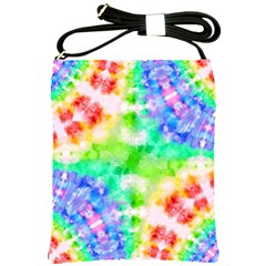 Tie Die Look Rainbow Pattern Shoulder Sling Bag