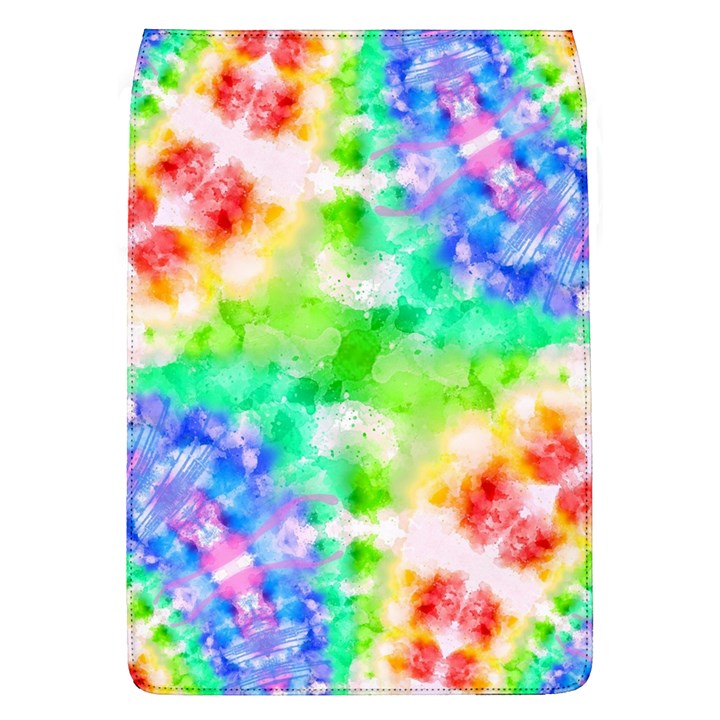 Tie Die Look Rainbow Pattern Removable Flap Cover (L)