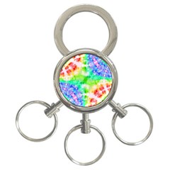 Fpd Batik Rainbow Pattern 3-ring Key Chain by myblueskye777