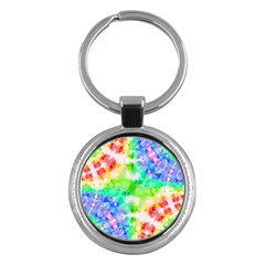 Fpd Batik Rainbow Pattern Key Chain (round) by myblueskye777