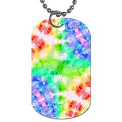 Fpd Batik Rainbow Pattern Dog Tag (two Sides)