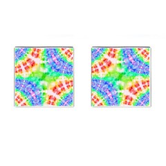 Fpd Batik Rainbow Pattern Cufflinks (square)