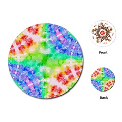 Fpd Batik Rainbow Pattern Playing Cards Single Design (round) by myblueskye777