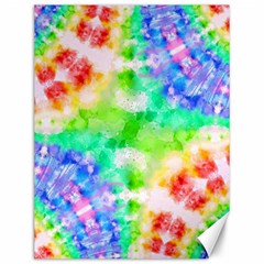 Fpd Batik Rainbow Pattern Canvas 12  X 16  by myblueskye777