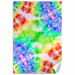 Fpd Batik Rainbow Pattern Canvas 24  X 36  by myblueskye777