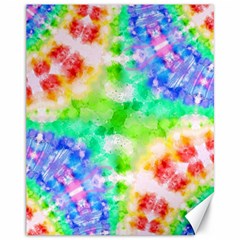 Fpd Batik Rainbow Pattern Canvas 11  X 14  by myblueskye777