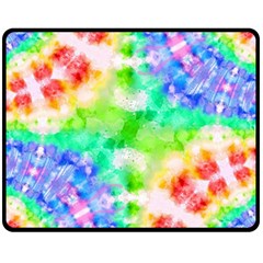 Fpd Batik Rainbow Pattern Fleece Blanket (medium)  by myblueskye777