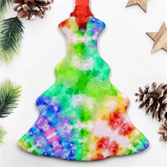 Fpd Batik Rainbow Pattern Ornament (christmas Tree)  by myblueskye777