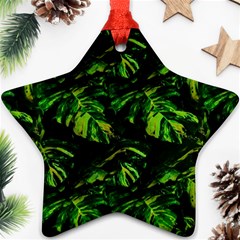 Jungle Camo Tropical Print Ornament (star) by dflcprintsclothing