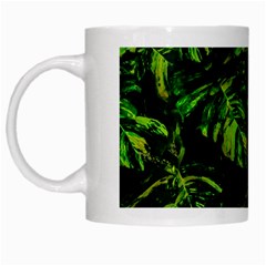 Jungle Camo Tropical Print White Mugs by dflcprintsclothing