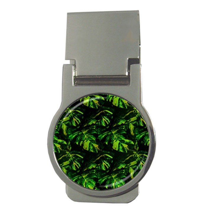 Jungle Camo Tropical Print Money Clips (Round) 