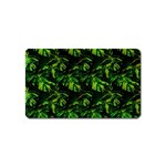 Jungle Camo Tropical Print Magnet (Name Card) Front