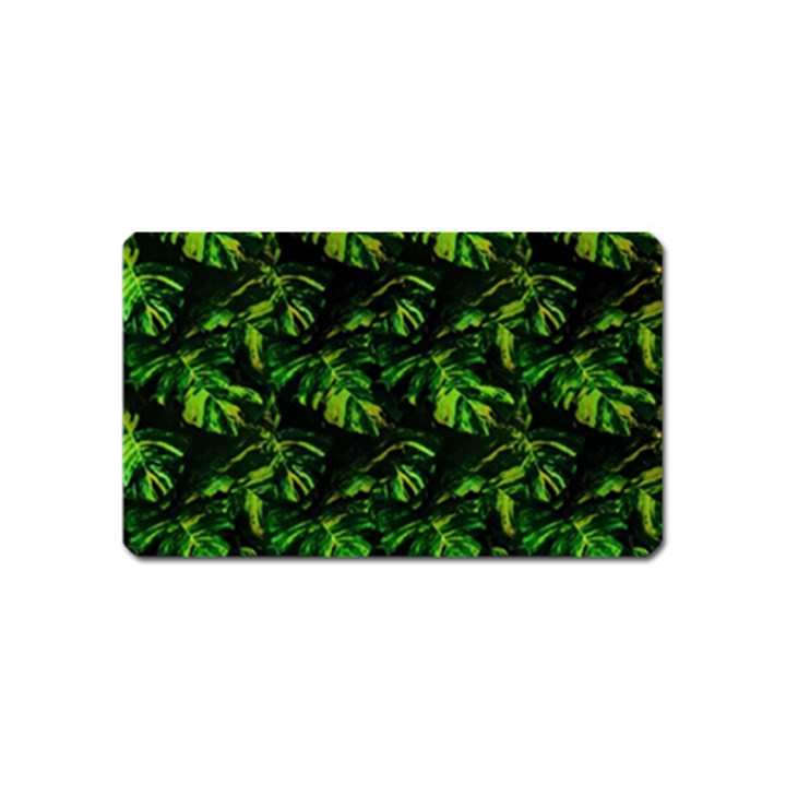 Jungle Camo Tropical Print Magnet (Name Card)