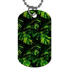 Jungle Camo Tropical Print Dog Tag (one Side) by dflcprintsclothing