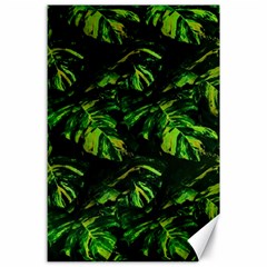 Jungle Camo Tropical Print Canvas 24  X 36  by dflcprintsclothing