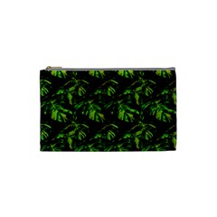 Jungle Camo Tropical Print Cosmetic Bag (small) by dflcprintsclothing