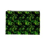 Jungle Camo Tropical Print Cosmetic Bag (Large) Front