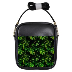 Jungle Camo Tropical Print Girls Sling Bag by dflcprintsclothing