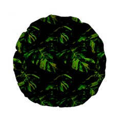 Jungle Camo Tropical Print Standard 15  Premium Round Cushions by dflcprintsclothing