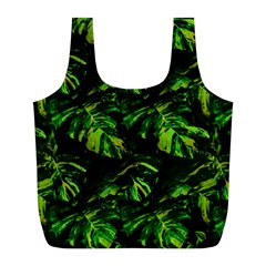 Jungle Camo Tropical Print Full Print Recycle Bag (l)