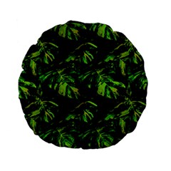 Jungle Camo Tropical Print Standard 15  Premium Flano Round Cushions by dflcprintsclothing