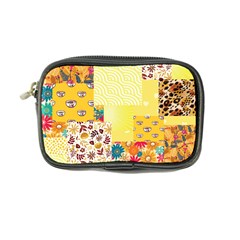 Yellow Floral Aesthetic Coin Purse by designsbymallika