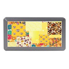 Yellow Floral Aesthetic Memory Card Reader (mini) by designsbymallika