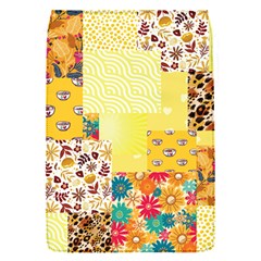 Yellow Floral Aesthetic Removable Flap Cover (s) by designsbymallika